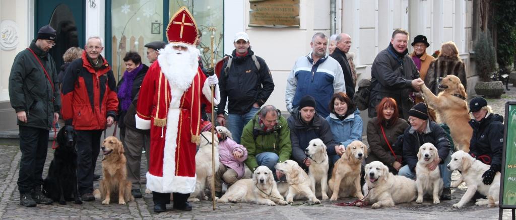 13.12.09: Die Nightingale's Fellows and friends beim Weihnachtsmann in Ahrweiler