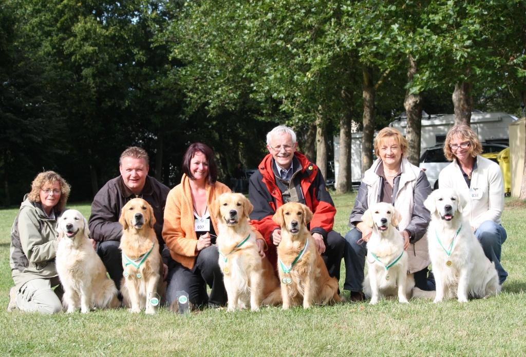 Beste Nachzuchtgruppe: Dijou, Hunter, Inouk, Gwennie, India Finja, Findus