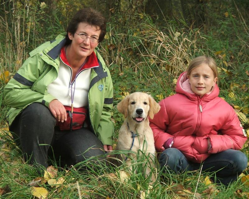 Andrea und Franzi mit Ida